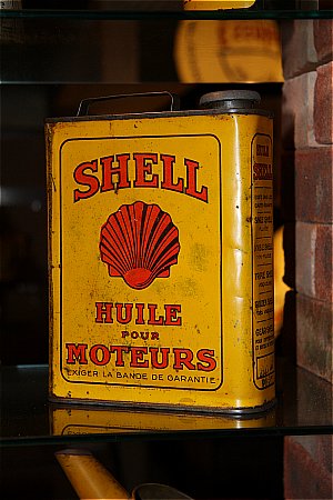 SHELL (Yellow French) MOTOR OIL(1 litre)  - click to enlarge
